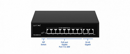Коммутатор Ethernet AirLive POE-GSH820-120 AT Коммутатор Ethernet AirLive POE-GSH820-120 AT