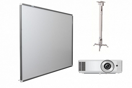 Интерактивная доска Exell 91" с проектором Exell EXD201W и креплением Digis DSM-2L