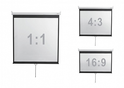 Экран настенный с ручным приводом Digis DSOD-1108 Экран настенный с ручным приводом Digis DSOD-1108