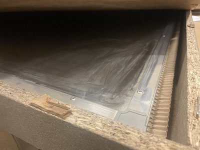 Доска рельсовая для системы передвижных досок «Polyglide Slide» 100х120 меловая