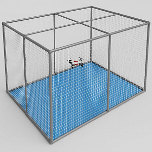 Полетная зона 5х3х3м. (ДхШхВ) с амортизирующим покрытием