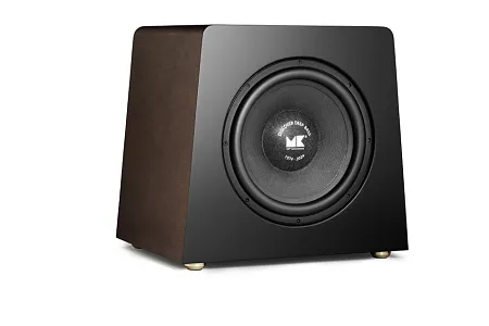 Активный сабвуфер M&K Sound V12+ Anniversary Volkswoofer. Цвет: Матовый черный/шпон дерева